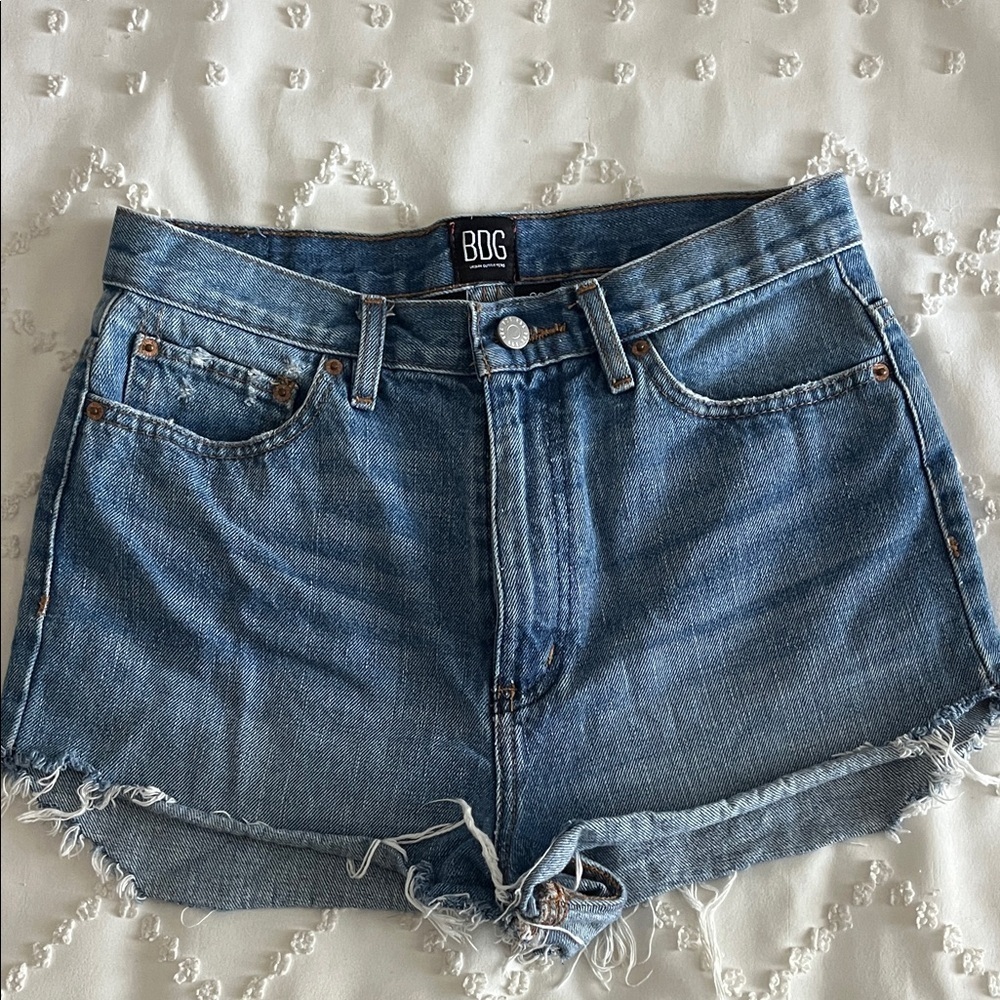 BDG Women's Light Blue Jean Shorts - Picture 1 of 10